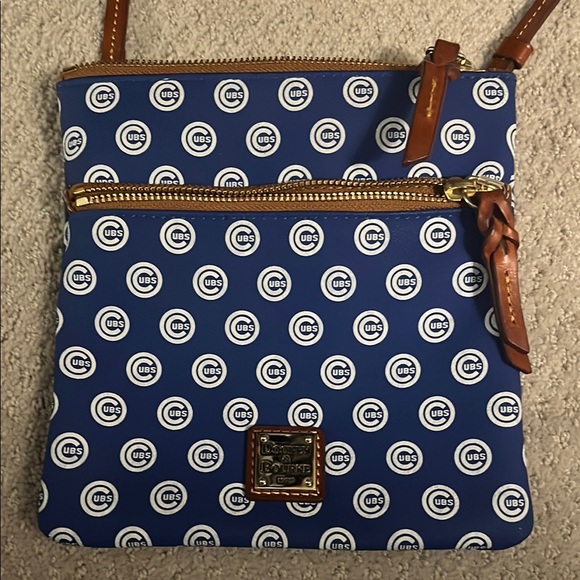 Dooney & Bourke Blue and Brown Chicago Cubs Crossbody Bag - Picture 2 of 5